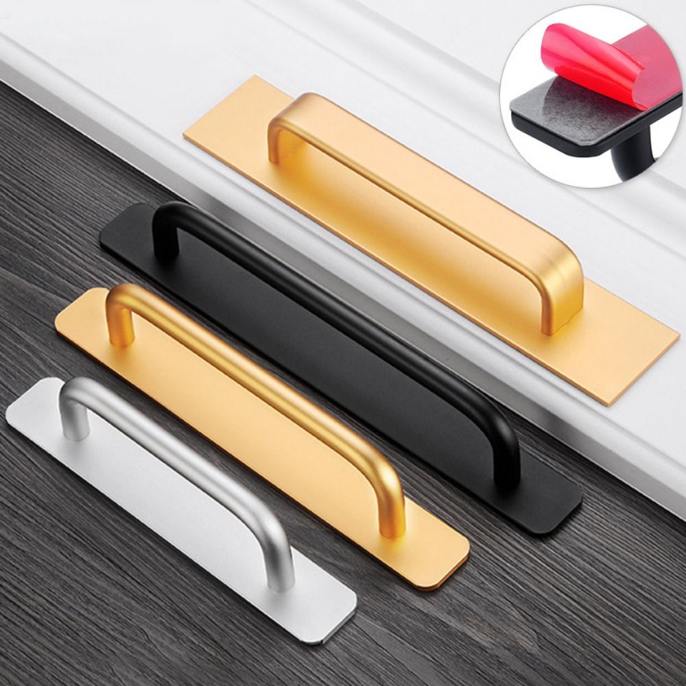 Furniture Hardware Knobs - Pegangan pintu bebas lubang aluminium lemari
