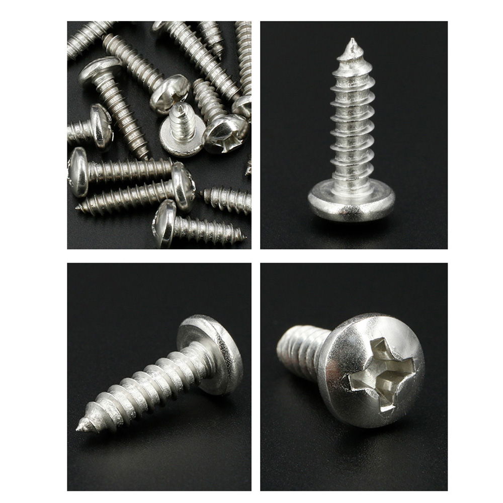 Furniture Joinery Hardware - Sekrup Kayu Self-Tapping M3-M8 100Pc Baja