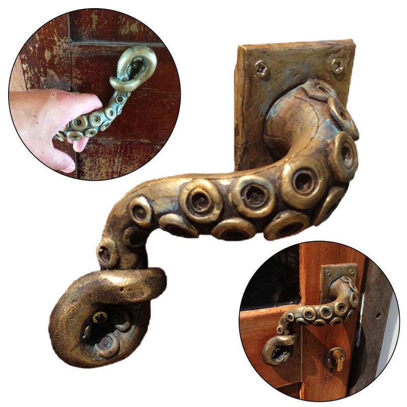Furniture Hardware Knobs - Kenop pintu gurita antik gaya hewan