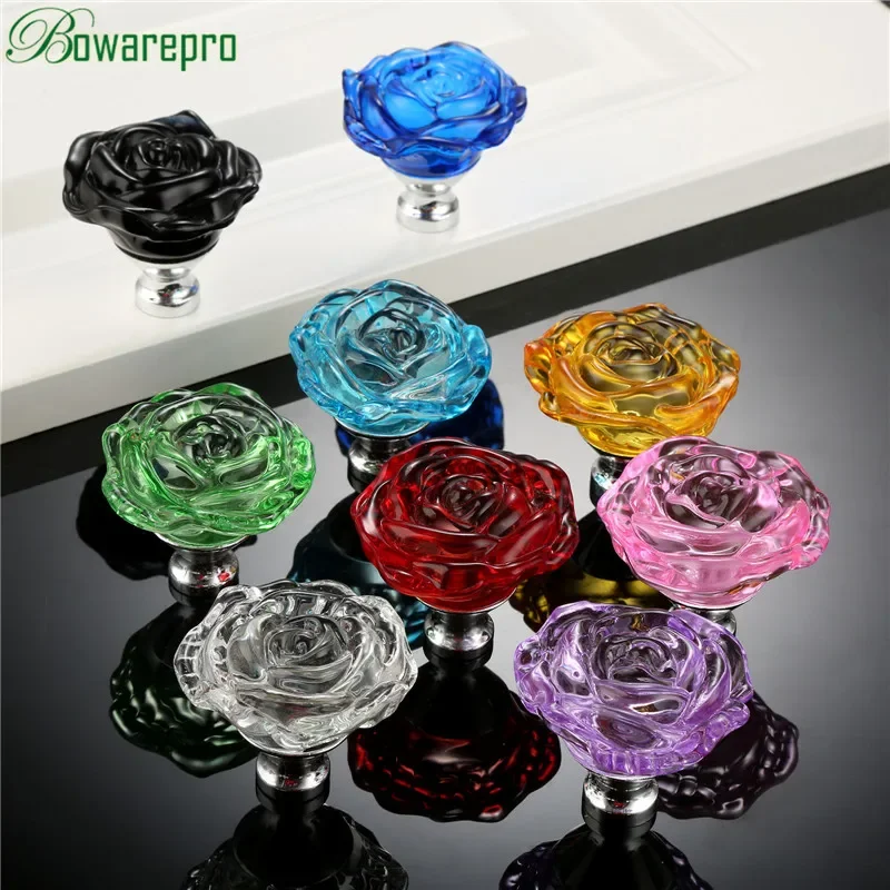 Bowarepro 50MM Kristal Mawar K - Furniture Hardware Knobs ulasan dan harga