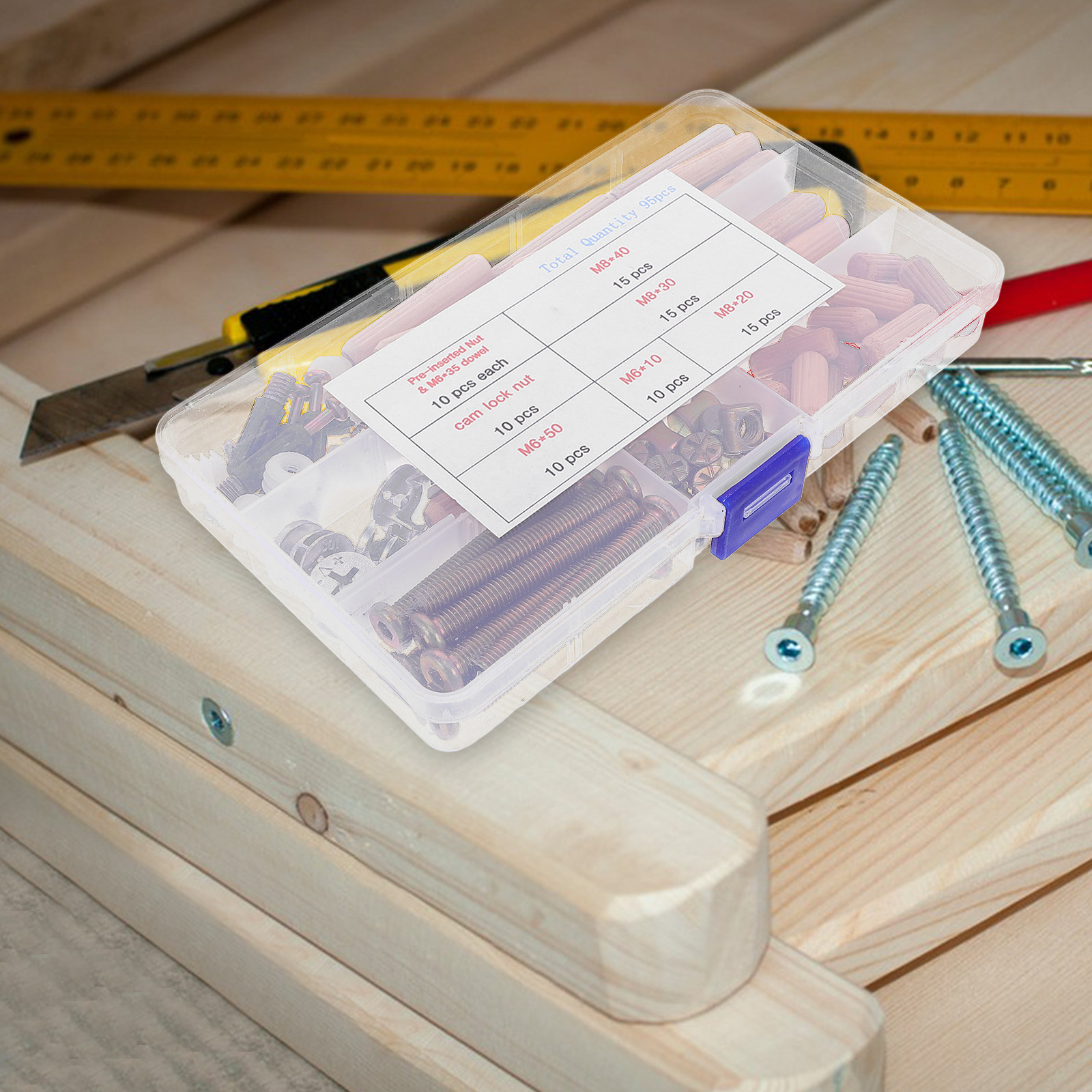 95Pcs Set Konektor Perangkat K - Furniture Hardware ulasan dan harga