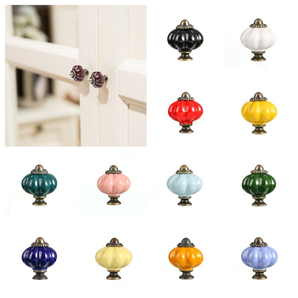 Kenop Kabinet Keramik Bentuk L - Furniture Hardware Knobs ulasan dan harga